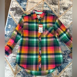 Girls button down long sleeve shirt